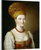 Portrait of a Woman in Traditional Russian Costume by Ivan Petrovich Argunov