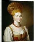 Portrait of a Woman in Traditional Russian Costume by Ivan Petrovich Argunov