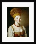 Portrait of a Woman in Traditional Russian Costume by Ivan Petrovich Argunov