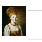 Portrait of a Woman in Traditional Russian Costume by Ivan Petrovich Argunov