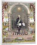 Print of President George Washington dressed as a Freemason by Anonymous