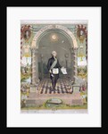 Print of President George Washington dressed as a Freemason by Anonymous