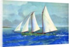 Fishing chooner off the coast of Gloucester by Anonymous