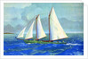Fishing chooner off the coast of Gloucester by Anonymous
