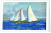 Fishing chooner off the coast of Gloucester by Anonymous