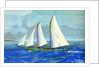 Fishing chooner off the coast of Gloucester by Anonymous