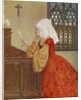 Medieval woman of the house in private chambers by Anonymous