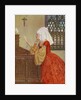 Medieval woman of the house in private chambers by Anonymous