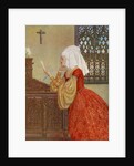 Medieval woman of the house in private chambers by Anonymous
