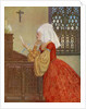 Medieval woman of the house in private chambers by Anonymous