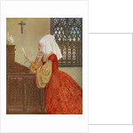 Medieval woman of the house in private chambers by Anonymous