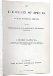 Title page of The Origin of Species by Charles Darwin