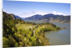 view point looking west down Columbia River Gorge from Ruthton Park. Hood River, Oregon, Columbia Ri by Anonymous