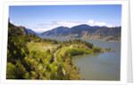 view point looking west down Columbia River Gorge from Ruthton Park. Hood River, Oregon, Columbia Ri by Anonymous