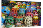Handicrafts, masks for sale, Cancun, Quintana Roo, Mexico, North America by Anonymous
