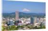 Mt.Hood over Portland skyline from West Hills. Portland Oregon. Pacific Northwest. by Anonymous