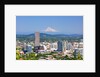 Mt.Hood over Portland skyline from West Hills. Portland Oregon. Pacific Northwest. by Anonymous