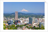 Mt.Hood over Portland skyline from West Hills. Portland Oregon. Pacific Northwest. by Anonymous