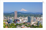 Mt.Hood over Portland skyline from West Hills. Portland Oregon. Pacific Northwest. by Anonymous
