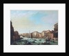 Grand Canal of Venice and Rialto Bridge by Giuseppe Bernardino Bison