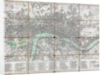 1795 folding 'pocket map' or street plan of London by Anonymous