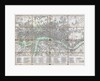 1795 folding 'pocket map' or street plan of London by Anonymous