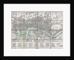 1795 folding 'pocket map' or street plan of London by Anonymous