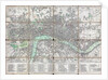1795 folding 'pocket map' or street plan of London by Anonymous
