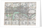 1795 folding 'pocket map' or street plan of London by Anonymous