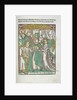 Woodcut illustration of marriage ceremony from Medieval book by Anonymous