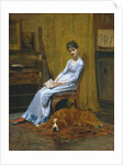 The Artist's Wife and His Setter Dog by Thomas Eakins