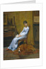 The Artist's Wife and His Setter Dog by Thomas Eakins