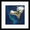 Satellite view of underwater eruption at El Hierro by Anonymous