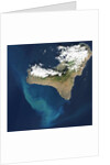 Satellite view of underwater eruption at El Hierro by Anonymous
