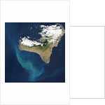Satellite view of underwater eruption at El Hierro by Anonymous