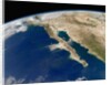Satellite View of Baja California and the Pacific coast of Mexico by Anonymous
