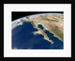 Satellite View of Baja California and the Pacific coast of Mexico by Anonymous