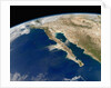 Satellite View of Baja California and the Pacific coast of Mexico by Anonymous