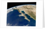 Satellite View of Baja California and the Pacific coast of Mexico by Anonymous