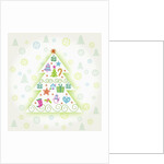 Christmas with tree and decorations by Anonymous
