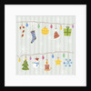 Christmas with decorations with gray background by Anonymous