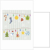 Christmas with decorations with gray background by Anonymous