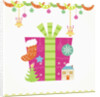 Christmas with pink gift box and decorations by Anonymous