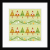Christmas with santa, rudolph trees by Anonymous
