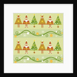 Christmas with santa, rudolph trees by Anonymous