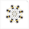 Pachyteria sumatrana long horn beetle circular design by Anonymous