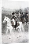 Napoleon Bonaparte on horseback. Painting by Jan Van Chelminski