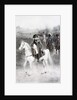 Napoleon Bonaparte on horseback. Painting by Jan Van Chelminski