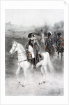Napoleon Bonaparte on horseback. Painting by Jan Van Chelminski