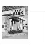 1960s window storefront of bank building by Anonymous